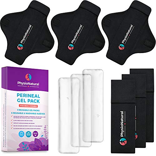 Reusable Perineal Ice Packs with Washable Sleeves for Hemorrhoids Postpartum Vaginal Pain and Groin Discomfort