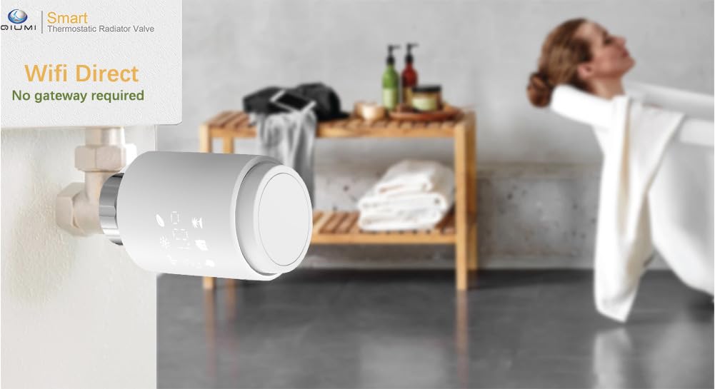 Válvula Termostática Radiador WiFi Sin Puerta de Enlace Alexa Google Home