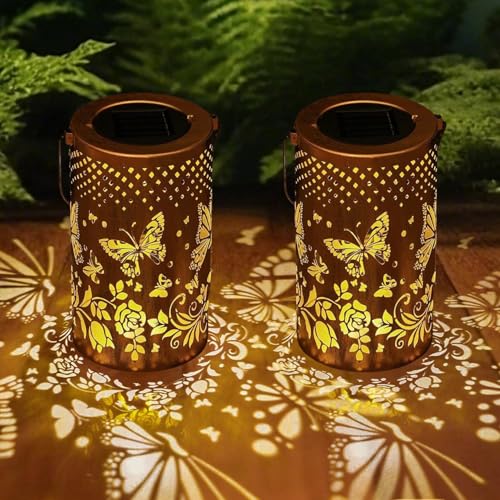Lanterne solaire suspendre extérieur étanche lot de 2 lampes de table balcon porche