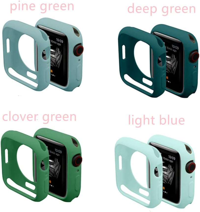 Flexible TPU Protective Bumper Case Anti-Scratch Cover Guard (NOT Screen Protector) Compatible with Apple Watch 41mm Series 8/Series 7, 16 Packs, Multi Colors
