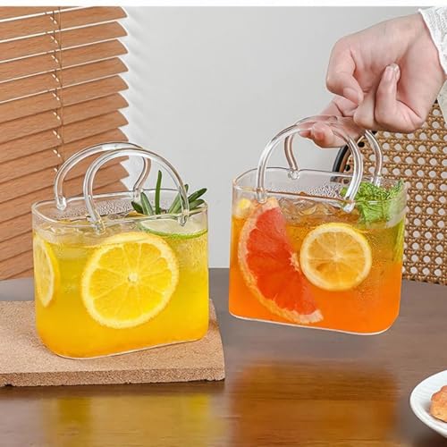 Taza de cristal texturizada y exclusiva, jarra resistente al calor de 780 ml 5