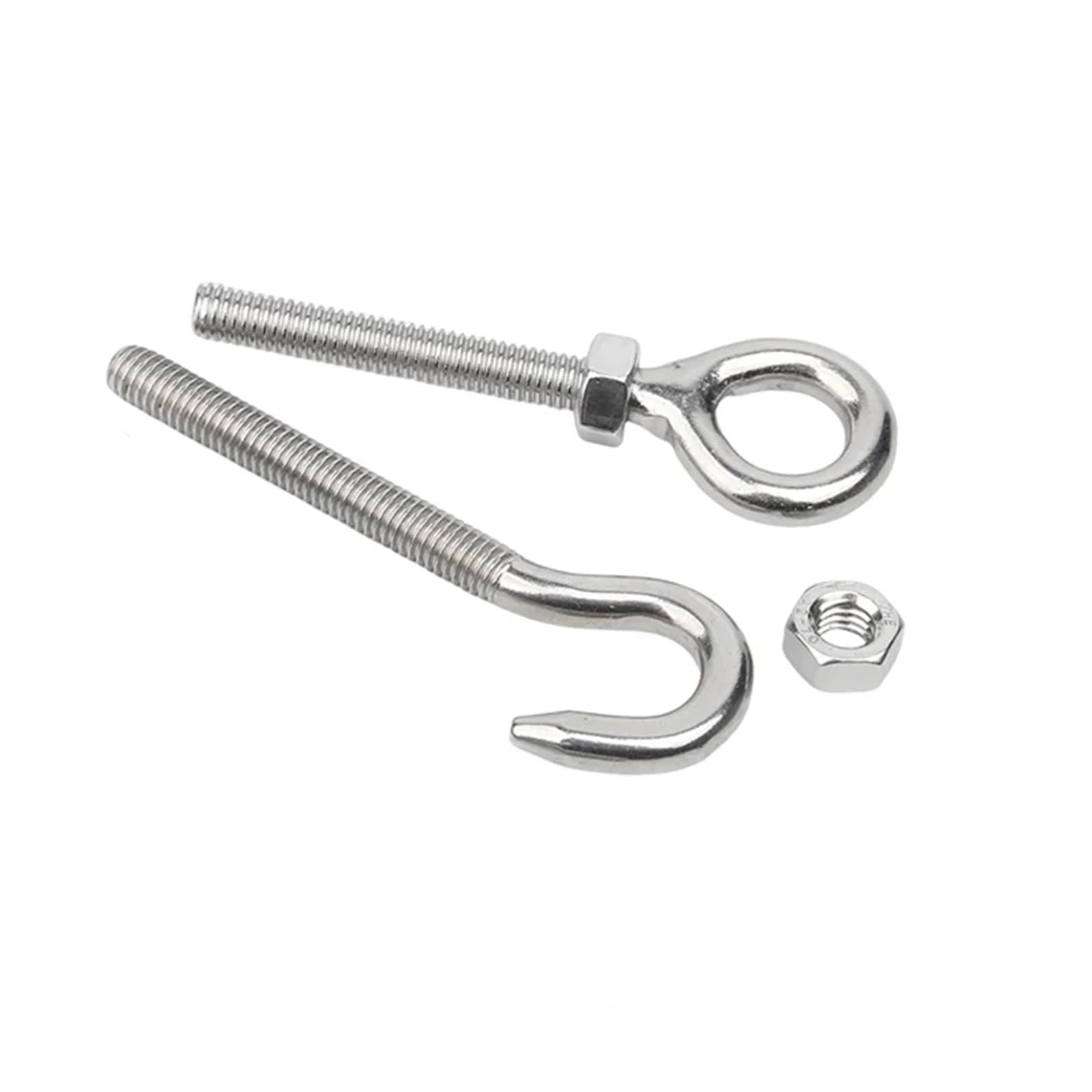 8 Uds M5 ~ M12 304 Acero inoxidable ajuste cadena aparejo tensor cuerda de alambre dispositivo tensión ganchos y cierre ojo Para Plantas Trepadoras(Color 3,M10)