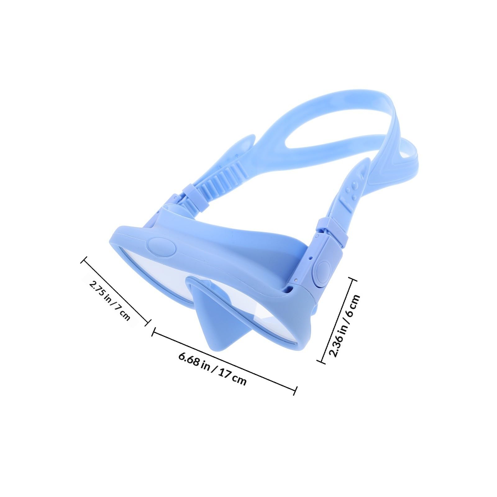 INOOMP Equipo de Snorkel para Adultos con Diseño Integrado, Gafas de Silicona y Templado, Tubo Plegable y Fácil Almacenamiento para Buceo y Viajes