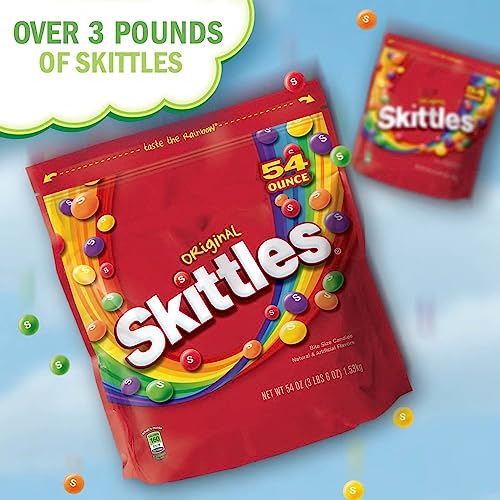 SKITTLES Original Fruity Candy 54-Ounce Party Size Bag - Thumbnail 4