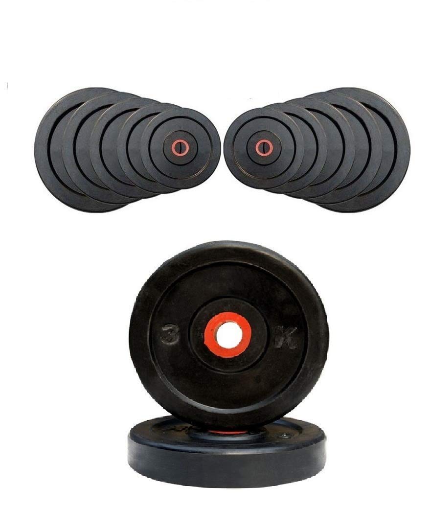 BODY MAXX 20 Kg Home Gym Plates - 5Kg X 4 Pcs (Rubber Weight) (B06Y2RNKL3) Amazon Price History, Amazon Price Tracker