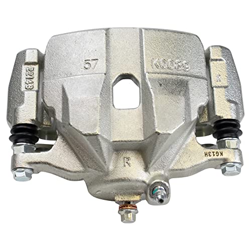 Image of TRQ Front Right Brake Caliper w /Bracket Passenger Side