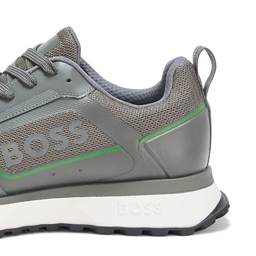 Image of BOSS Men's Big Logo Mesh Mix Lace Up Sneaker