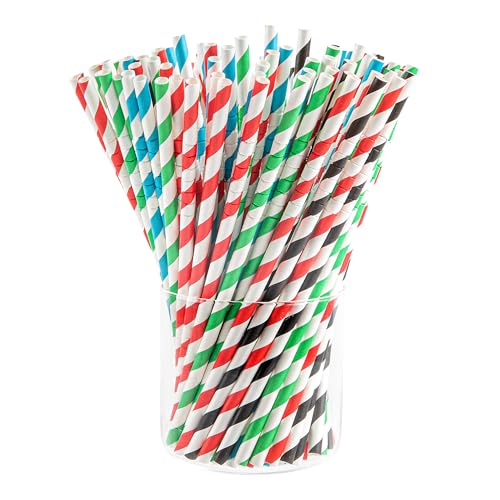 Pitillos de papel flexibles pack de 1000 unidades 19.7 cm miniatura 1