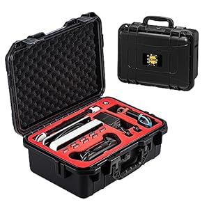 DEVASO Carrying Case for Nintendo Switch/Switch OLED, Professional Deluxe Waterproof Travel Case Soft Lining Hard Case for Nintendo Switch OLED Model (2021) Console Pro Controller & Accessories