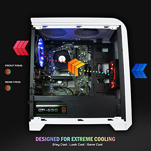 Periphio Vortex Gaming Pc Desktop Computer Tower, Intel Quad Core I5 3.2Ghz, 16Gb Ram, 120Gb Ssd 500Gb 7200 Rpm Hdd, Windows 10, Nvidia Gt1030 2Gb Graphics Card, Hdmi, Wi-Fi (Renewed) #TOP5