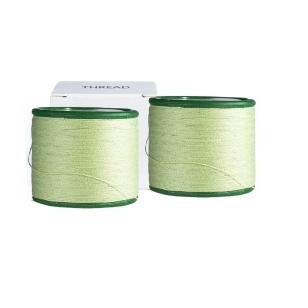 2 Spool X 300M Organica Organic Cotton Eyebrow Threading Thread - India - Dermaplaning Epilator Tool for Upper Lip Chin Forehead Ibrow Hair Removal