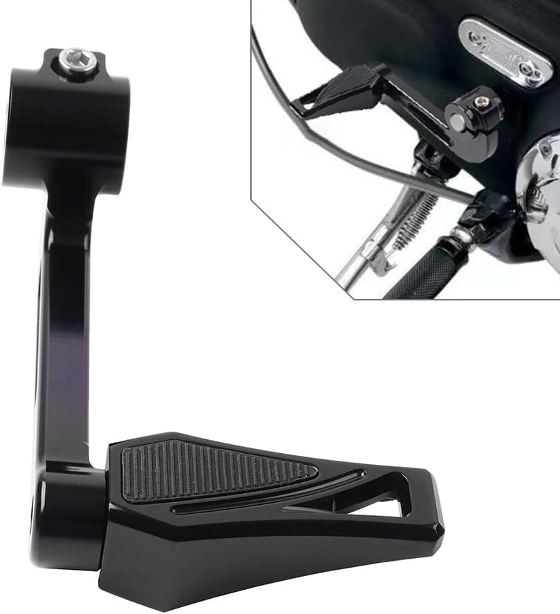 Cndask027 Shifter Peg Mid Control Shift Lever 1pc for Harley-Davidson 1200 Roadster XLCX - -2016-2020 CNC Aluminum, Rubber Black 16 * 15 * 10
