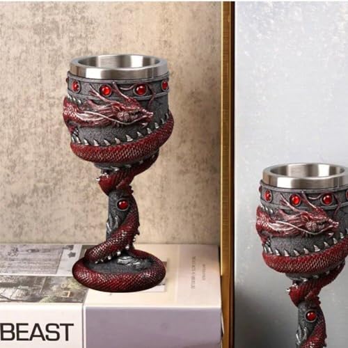 Tasse à café dragon et verres à boisson rétro pour cadeau original