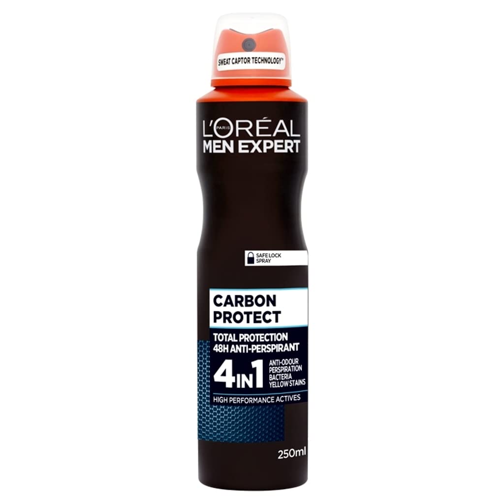 Men expert deodorant spray | Anti Perspirant | 250ml (Carbon Protect 5 in 1)