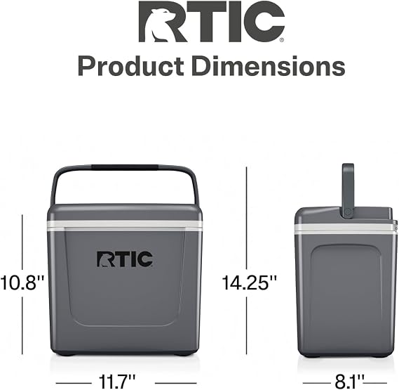 RTIC 8 QT Road Trip Personal Cooler | Insulated Personal Ice Chest for Lunch, Beach, Drinks, Travel, Camping, Picnic and Car