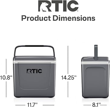RTIC 8 QT Road Trip Personal Cooler | Insulated Personal Ice Chest for Lunch, Beach, Drinks, Travel, Camping, Picnic and Car