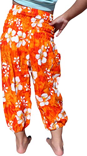 Image of Full Funk Rayon Smock Waist Child Lounging Comfortable Elephant Aladdin Pants