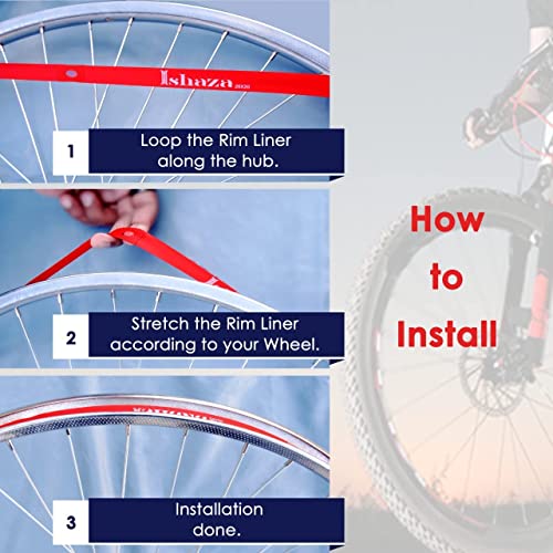 image for Ishaza Pack of 2 Bicycle Rim Strip 26