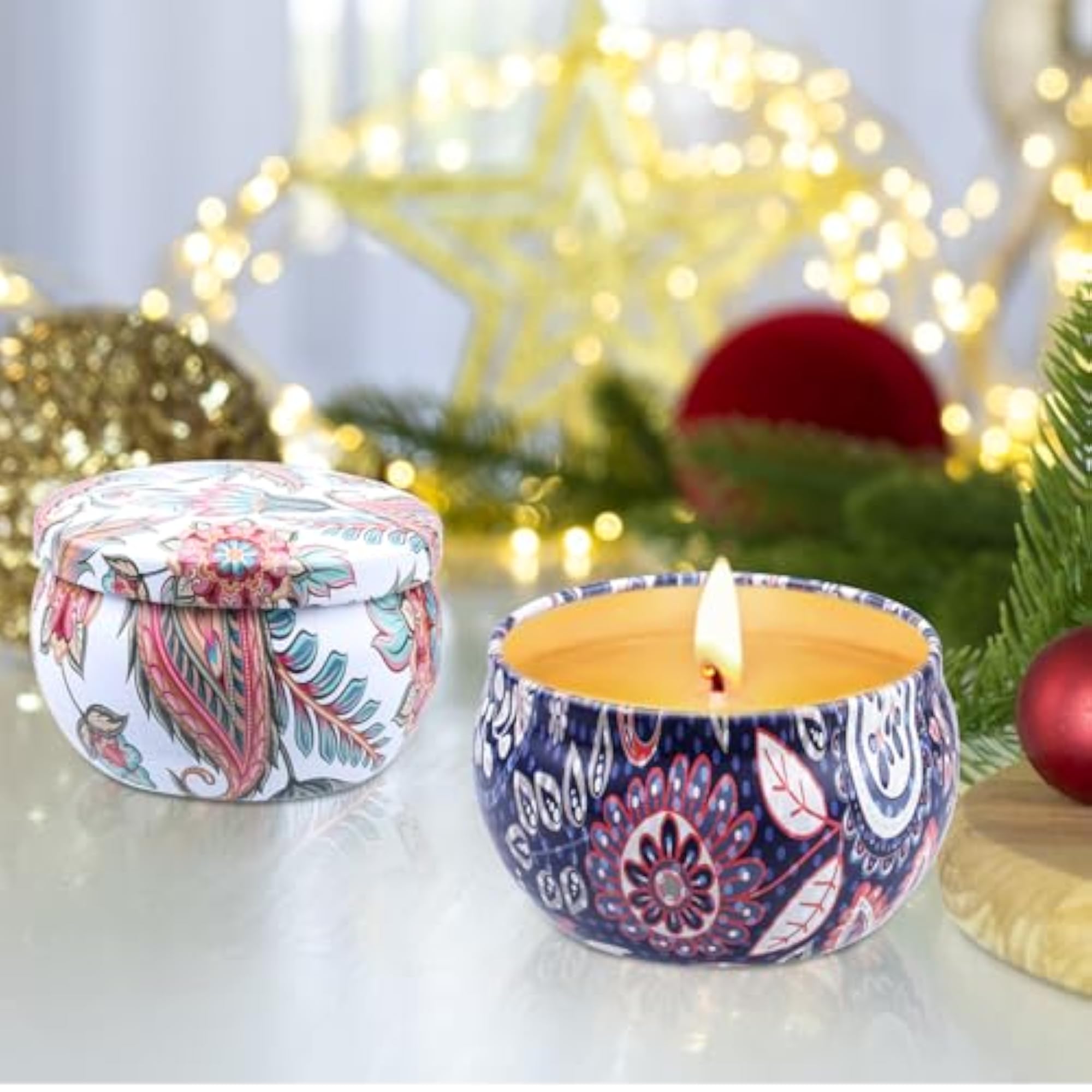 Scented Candle Gift Set for Women, 2 Pack Aromatherapy
