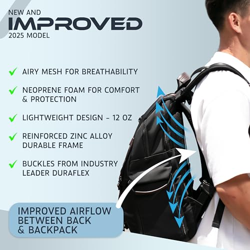 VentaPak Lightweight Ventilation Backpack Spacer - Smaller Support Ventilation Frame for Hiking & Biking Backpacks Small Size 5'6" Torso or Under, Airflow & Reduced Sweat