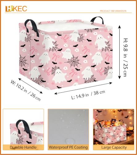 Image of Rectangle Storage Basket,Gift Basket,Room Decor(Blackweb Halloween)