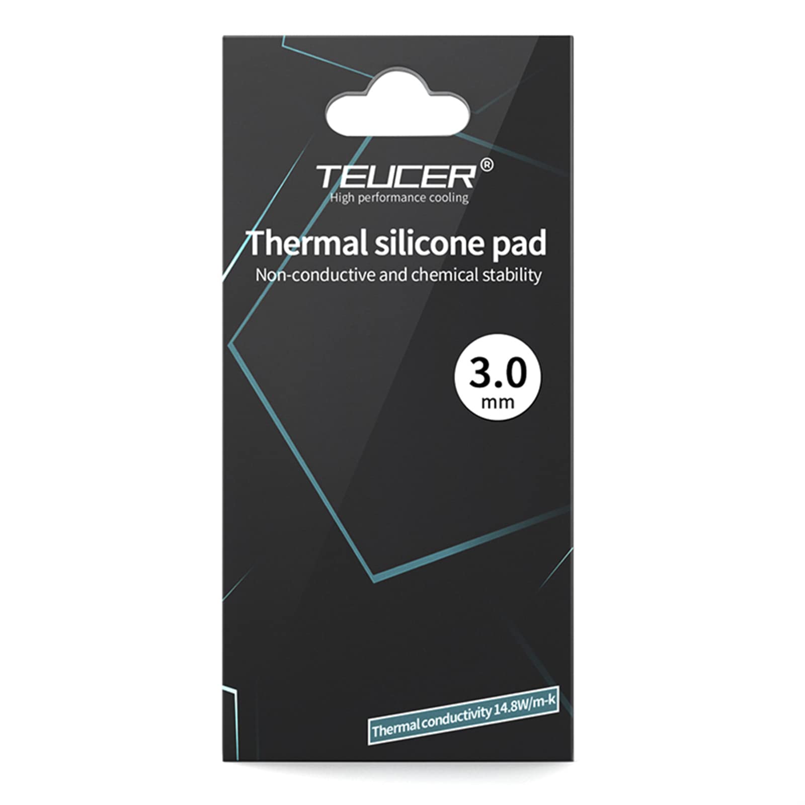 Thermal Pad 14.8 W/mK, 85x45x3mm, Non Conductive Heat Resistance High Temperature Resistance, Silicone Thermal Pads for Laptop Heatsink GPU CPU LED
