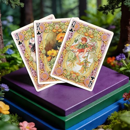 Baraja de Naipes Estilo Vintage de Elfos del Bosque miniatura 7