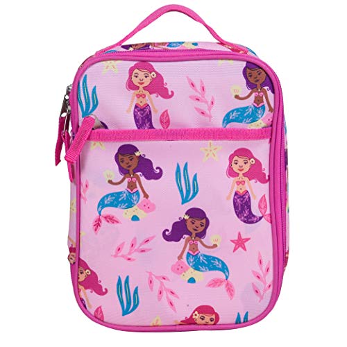 Wildkin Day2Day Kids Lunch Box Bag For Boys & Girls, Perfect For Elementary Lunch Box For Kids, Easy Access Front Pocket, Ideal For Packing Hot Or Cold Snacks For School & Travel (Groovy Mermaids) #TOP16