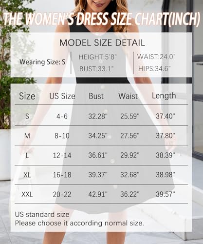Image of KUOTAI Womens Summer Dresses Sleeveless Casual Loose Swing Button Down Midi Dress V-Neck Flowy A-Line Sundress