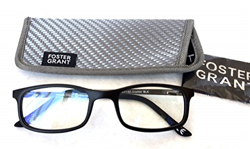 Foster Grant +2.00 Men's Plastic Rectangular E-Reader Reading Glasses(430)