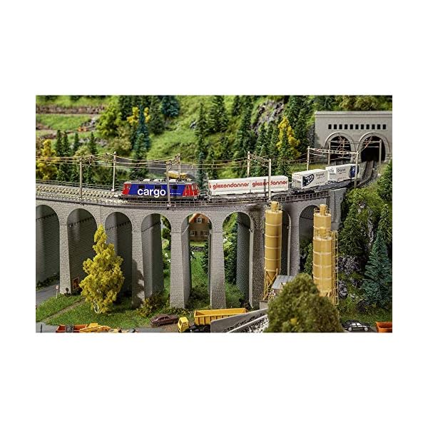 Faller FA222598 Viadukt-Set, 2-gleisig, gebogen Modellbausatz, verschieden