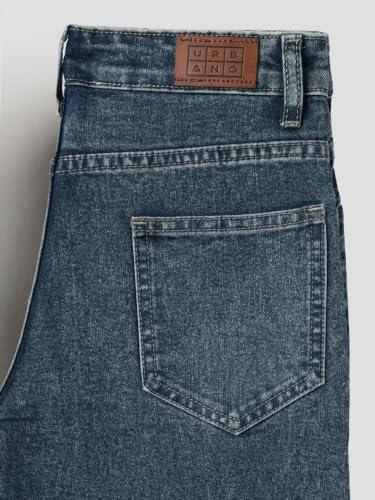 Image of Urbano Juniors Boy's Loose Baggy Fit Washed Denim Jeans Stretchable
