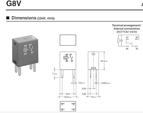 Miniatura 2 de 2 relés automotrices 12088567 8567  Relé de alto rendimiento de 4 pines de 30 A 12 V CC para Buick, Cadillac, Chevrolet, GMC  Reemplazo OEM para