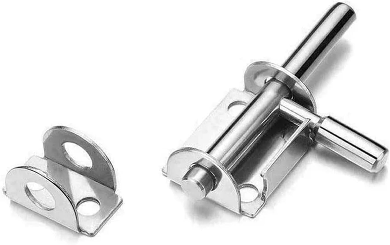 Stainless Steel Door Latch Solid Sliding Bolts Latch Hasp Home Hardware Gate Safety Toilet Door Lock