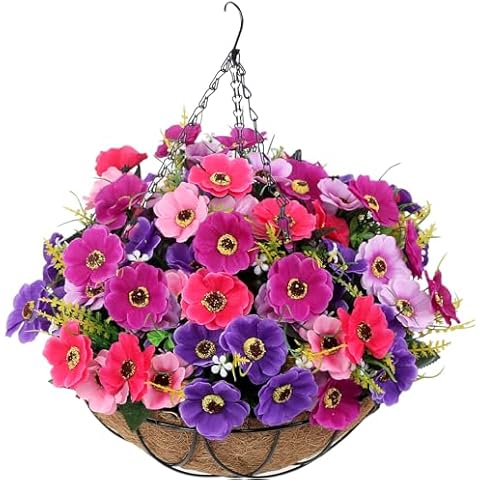 LARDUX 12 Inch Artificial Hanging Basket Cover