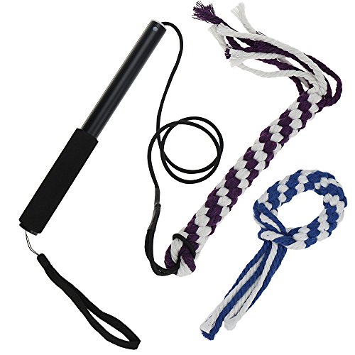 Cuerda con Polo para Tirar, Juguete para Perro, Cuerda de Mezcla de algodón Trenzado, Juguete Interactivo para Tirar, perseguir, morder, Entrenar, de Ang