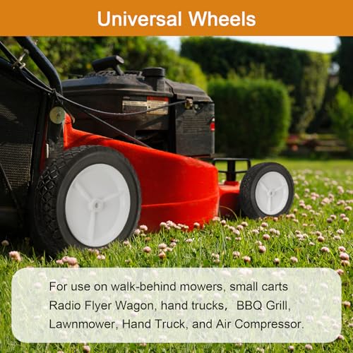 Antanker Replacement Lawn Mower 72-107 Hand Trucks Wheel Grill Wheel 9611 Replace for Oregon 72-107 7-inch Universal, 2Pcs