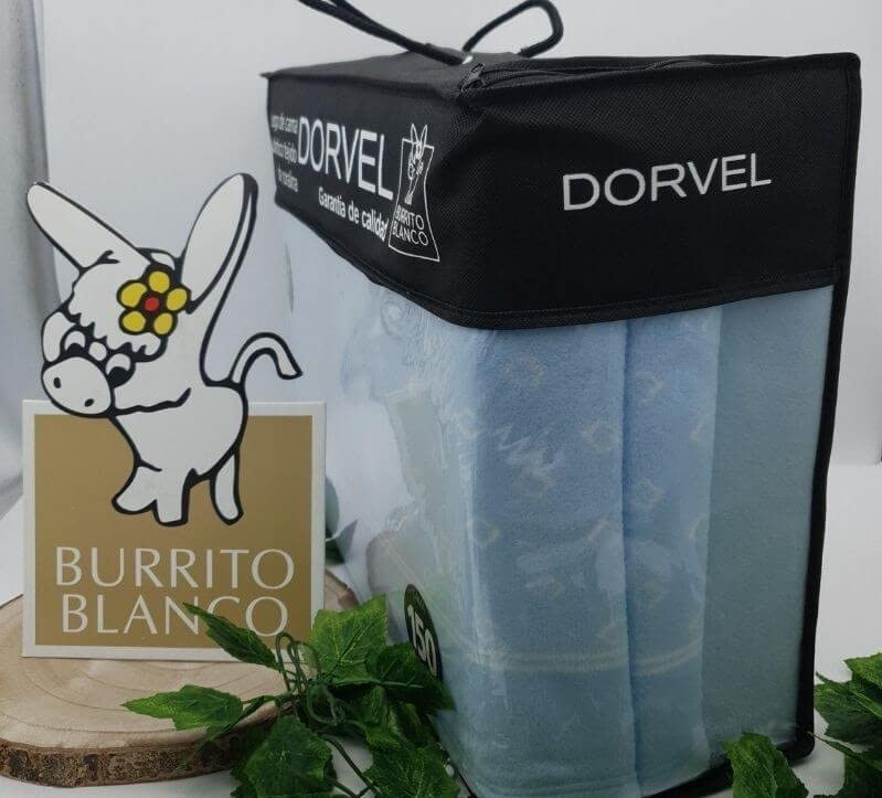Burrito Blanco Juego de Sabana Coralina Dorvel 760 (Azul, 105 cm)