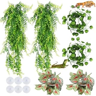QUOZUO lot de plantes suspendues artificielles avec 6 ventouses