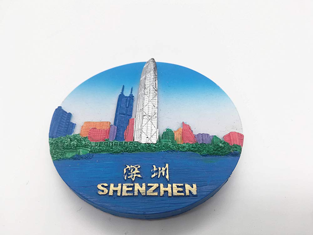 3D Shenzhen China Frigorifero, casa e Cucina Decorazione Adesivo Magnetico, Shenzhen China Frigorifero Magnete turistica Souvenir Gift