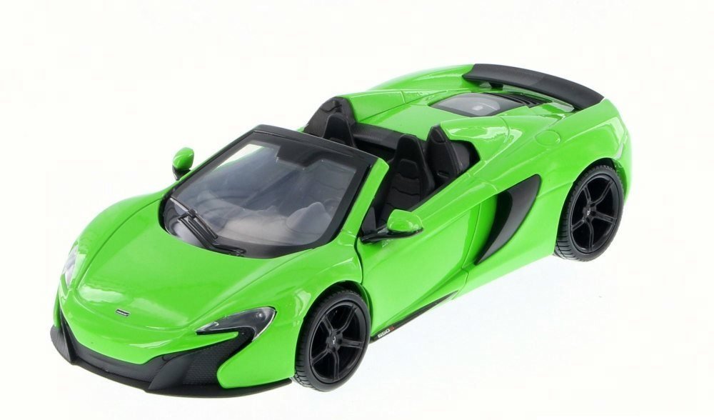 New 1:24 W/B MOTOR MAX COLLECTION GREEN MCLAREN 650S SPIDER Diecast Model  Car By MOTOR MAX by Motor Max