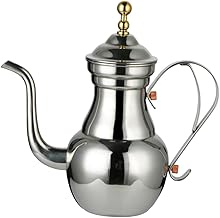 COLLBATH Cafeteira Árabe Cafeteira Expresso Em Aço Inoxidável Cafeteira Elétrica Máquina De Café Comercial Cezve Cafeteira Despeje Sobre Chaleira 4 Xícaras Cafeteira Chaleira Requintada