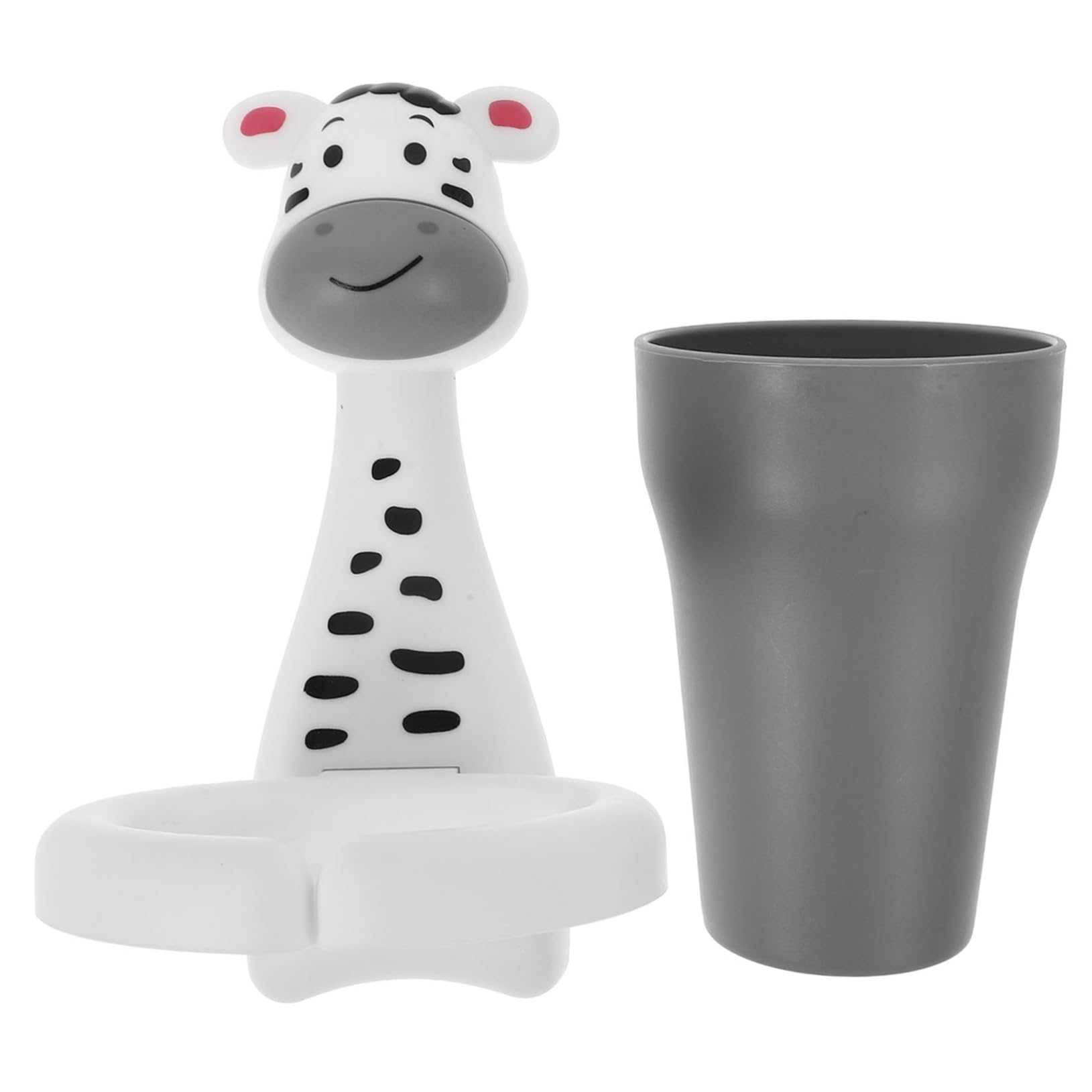 EXCEART 5 Pezzi Porta Di Spazzolino Da Denti Zebra Bagni Tiene Montato In Piedi Titolare Tazza Per Spazzolino Da Denti Da Parete Porta Di Spazzolino Carino Gancio Di Spazzolino Plastica