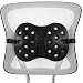 BackJoy Perfect Lumbar Orthopedic Lumbar Support for Back Pain | Perfect for Office Chair or Car Seat with Adjustable Strap, Lumbar Support