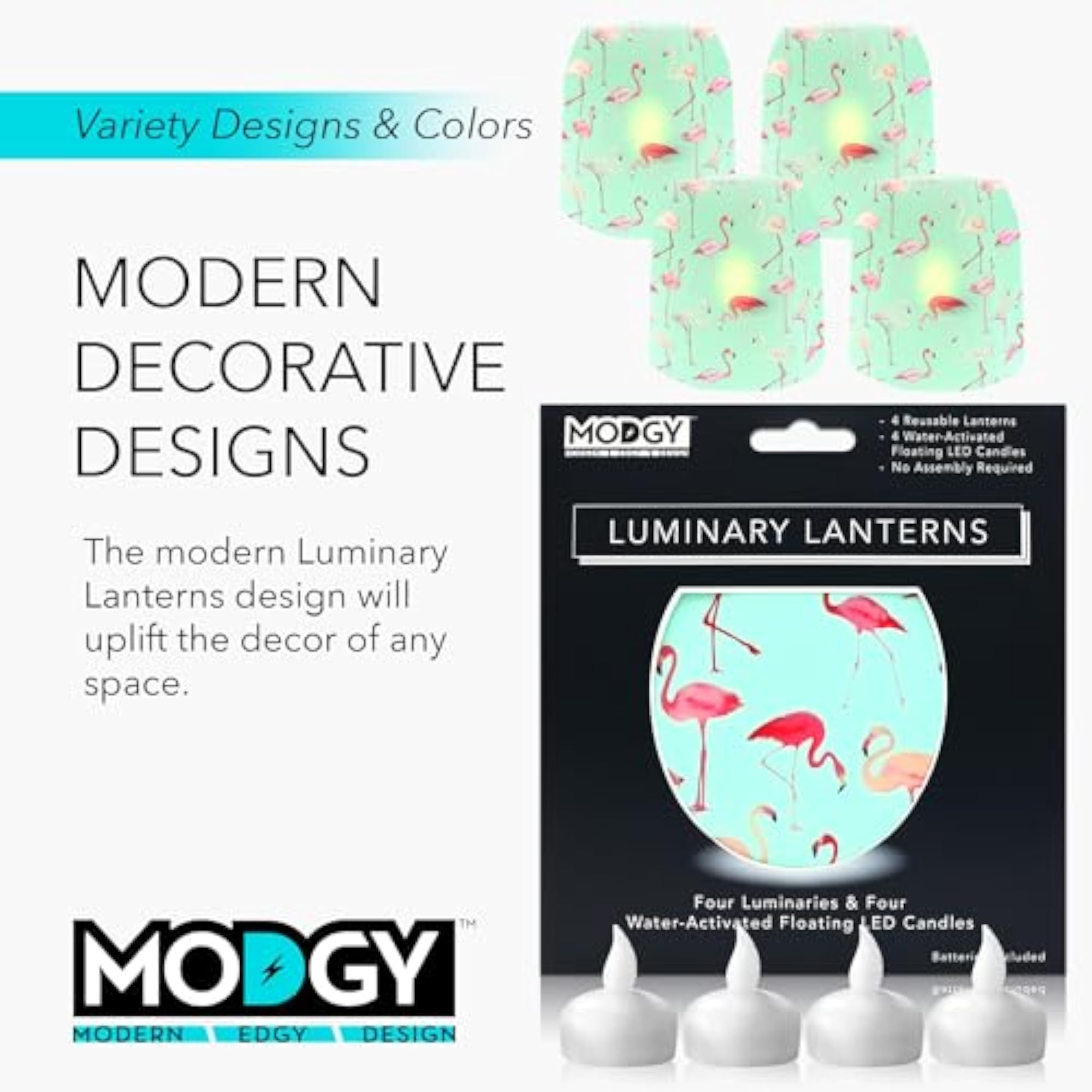 PinkyDo Frosted Luminaries Four Pack