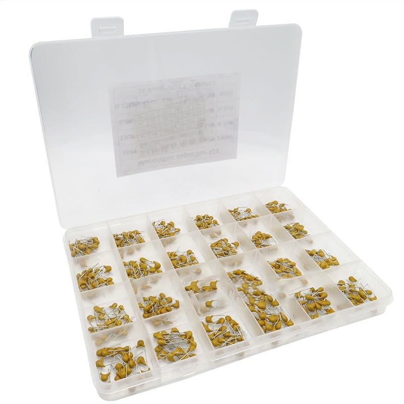Assortiment de condensateurs céramiques de 10 pF à 10 uF pour maintenance électronique