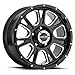 Vision Fury 20 Black Wheel / Rim 6x5.5 with a -25mm Offset and a 106.2 Hub Bore. Partnumber 399-20083MS-25