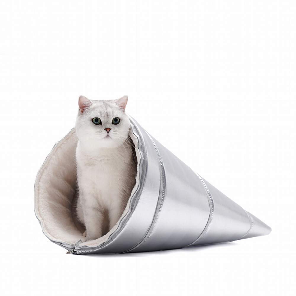Niche conque chat lavable MU Nest quatre saisons argent pour créer un coin paisible