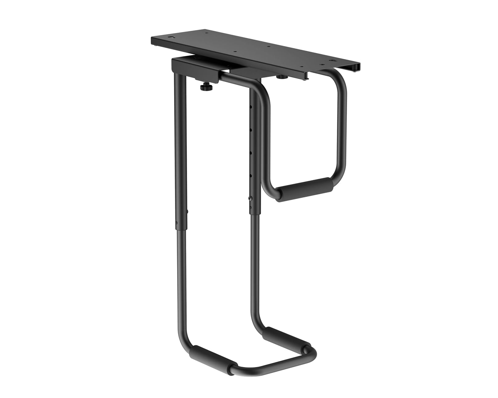 Heavy-Duty Untertisch-PC-Halterung mit Gleitschiene – 360° drehbar, für Gehäuse 123–253 mm, bis 30 kg