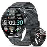 Reloj Inteligente Hombre Mujer Smartwatch con Llamadas: Impermeable Fitness Tracker Bluetooth Digital Smart Watch Podómetro Deportivo Pulsera Actividad Pulsómetro Monitor de Sueño para ios Android